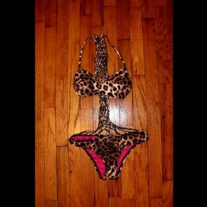 Guess Leopard Print Monokini